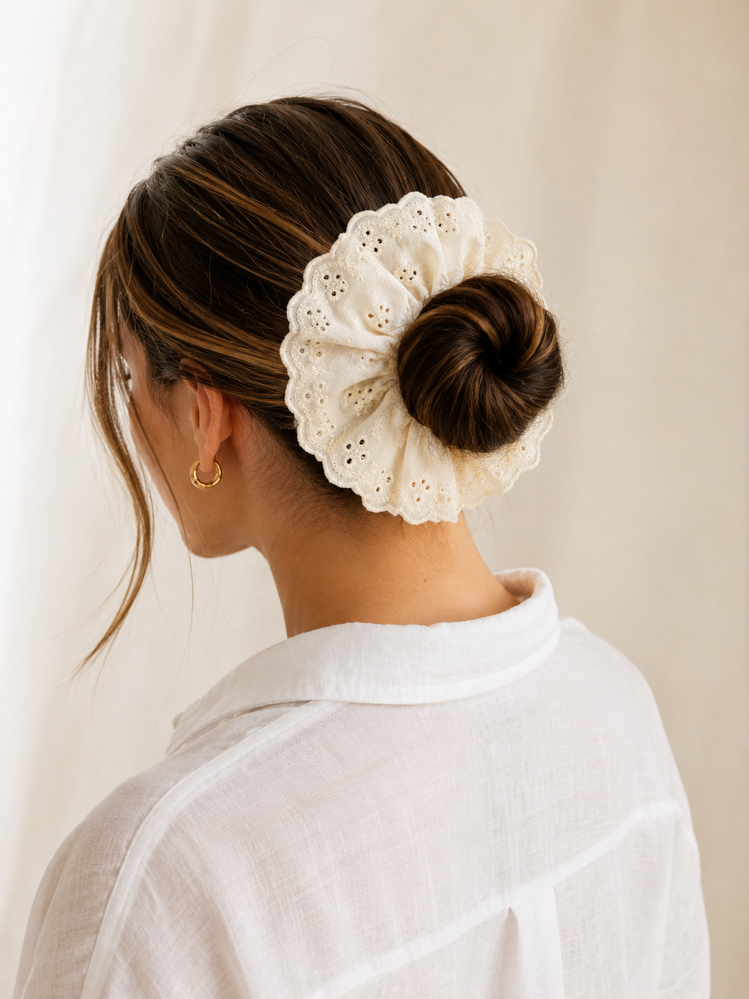 Colet Broderie Beige