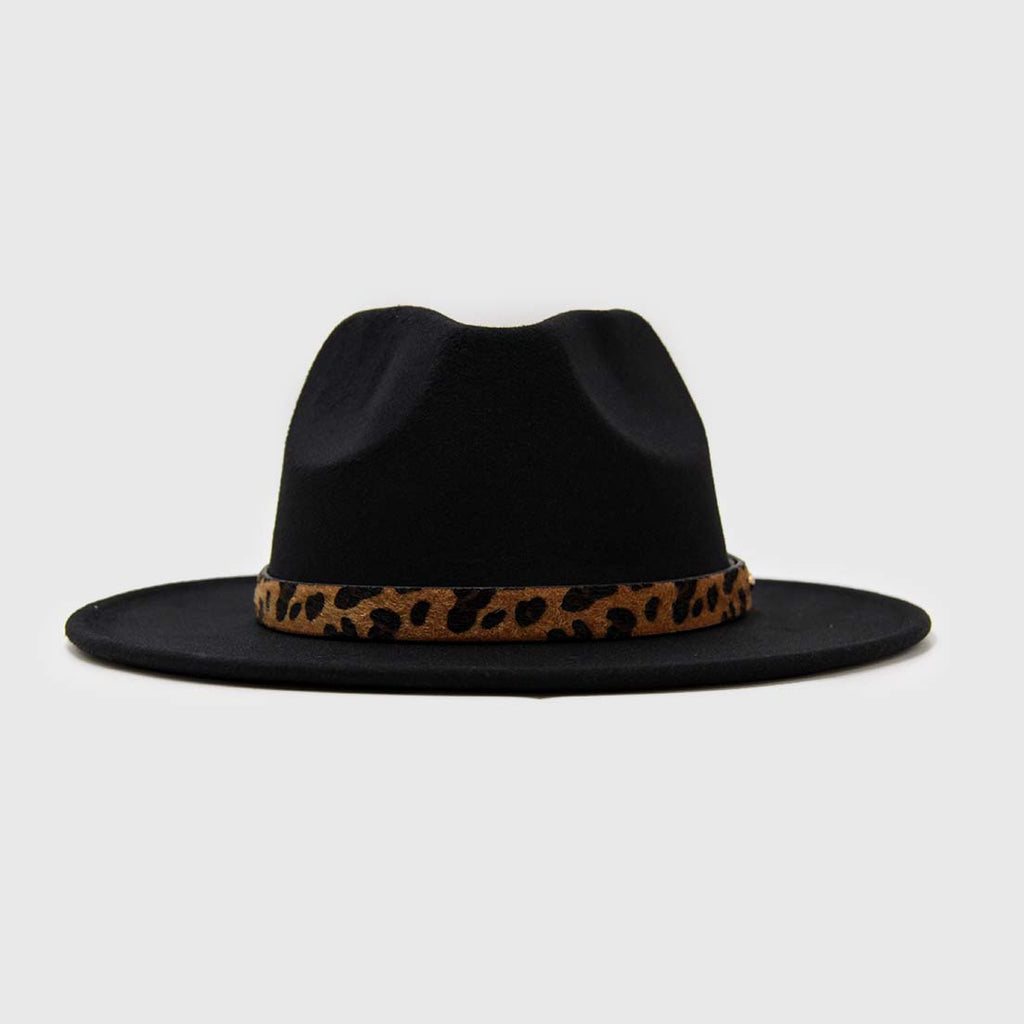Sombrero Vaquero Negro Con Cinta Print
