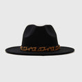 Sombrero Vaquero Negro Con Cinta Print