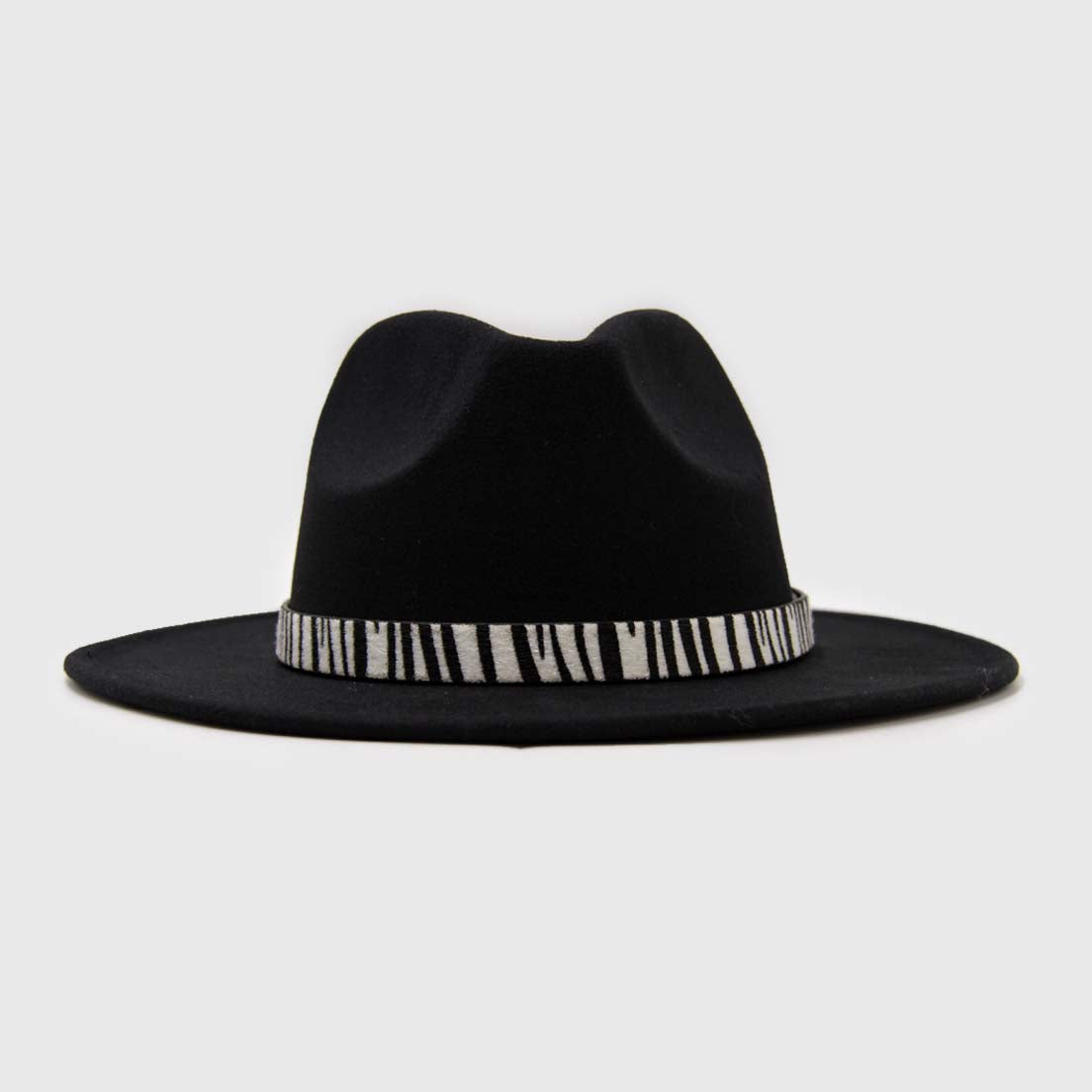 Sombrero Vaquero Negro Con Cinta Print