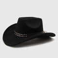 Sombrero Western Negro con Cinta Tachas