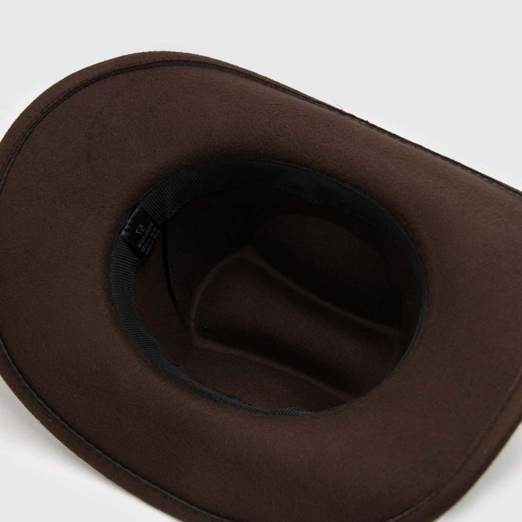 Sombrero Western Café Moro con Cinta Tachas