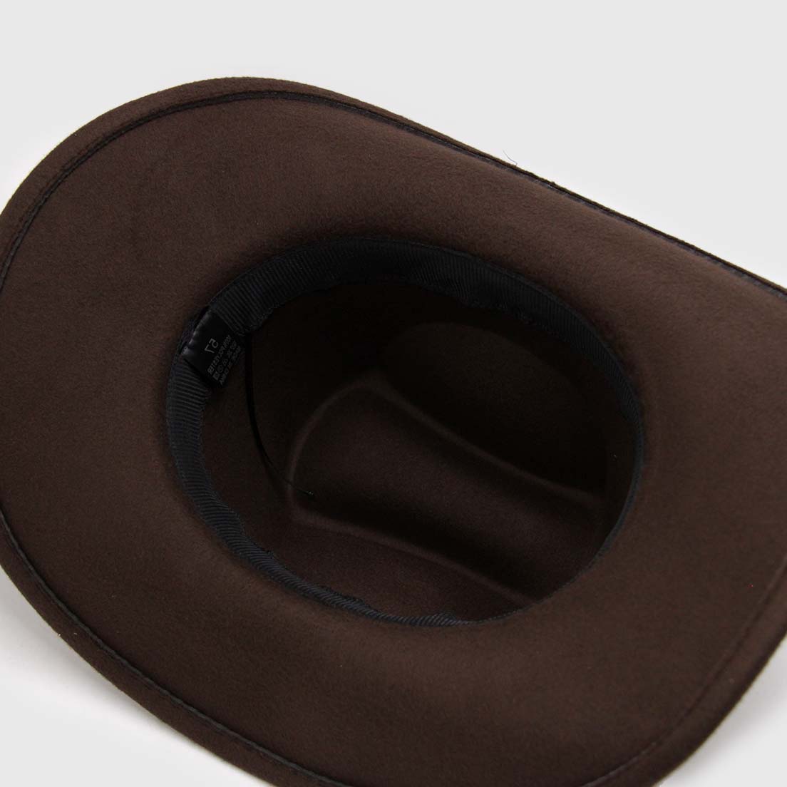 Sombrero Western Café Moro con Cinta Tachas