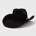 Sombrero Western Negro con Broche