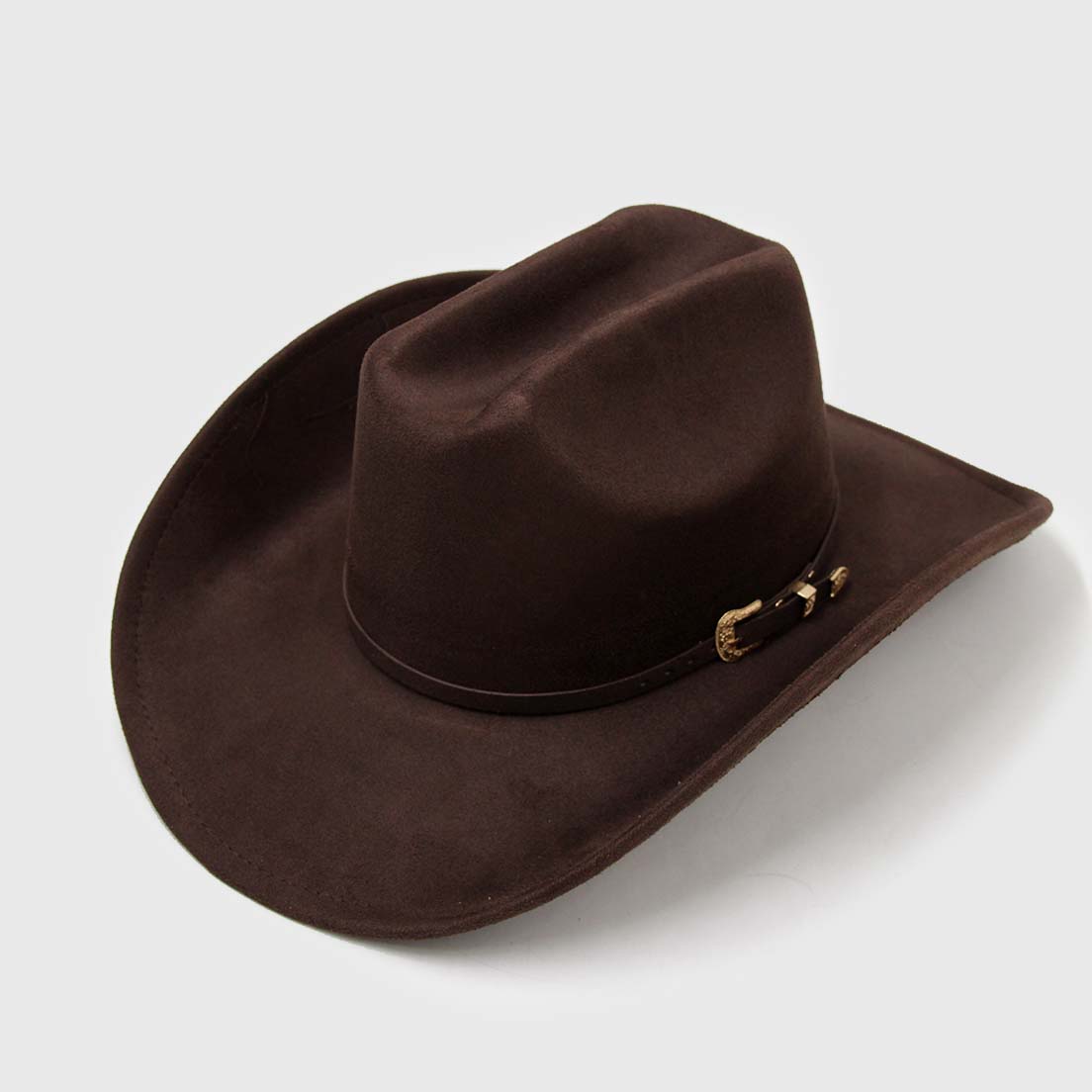 Sombrero Western Café Moro con Broche