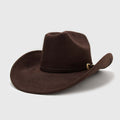 Sombrero Western Café Moro con Broche
