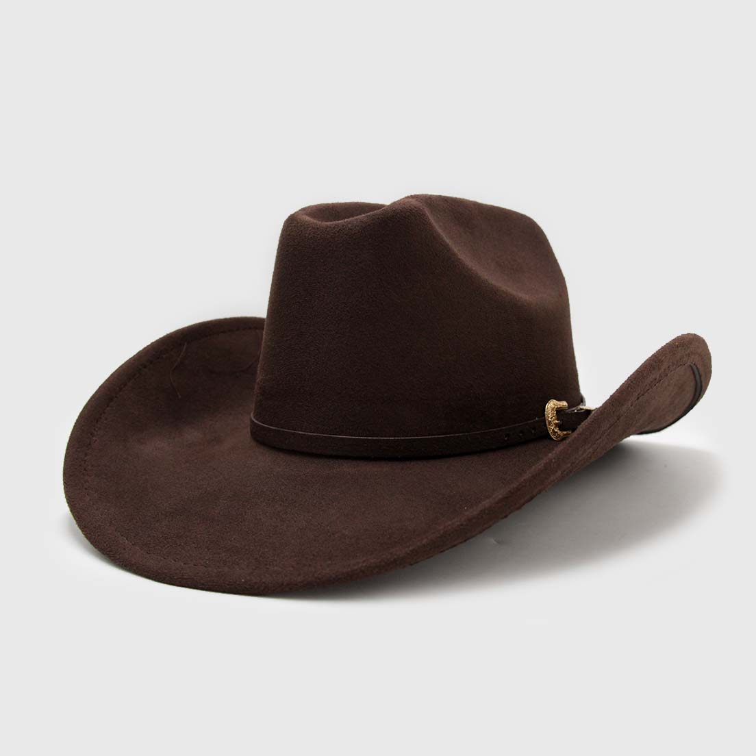 Sombrero Western Café Moro con Broche
